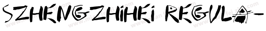 Szhengzhihei Regula字体转换